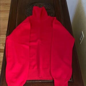 Red Turtleneck Sweater